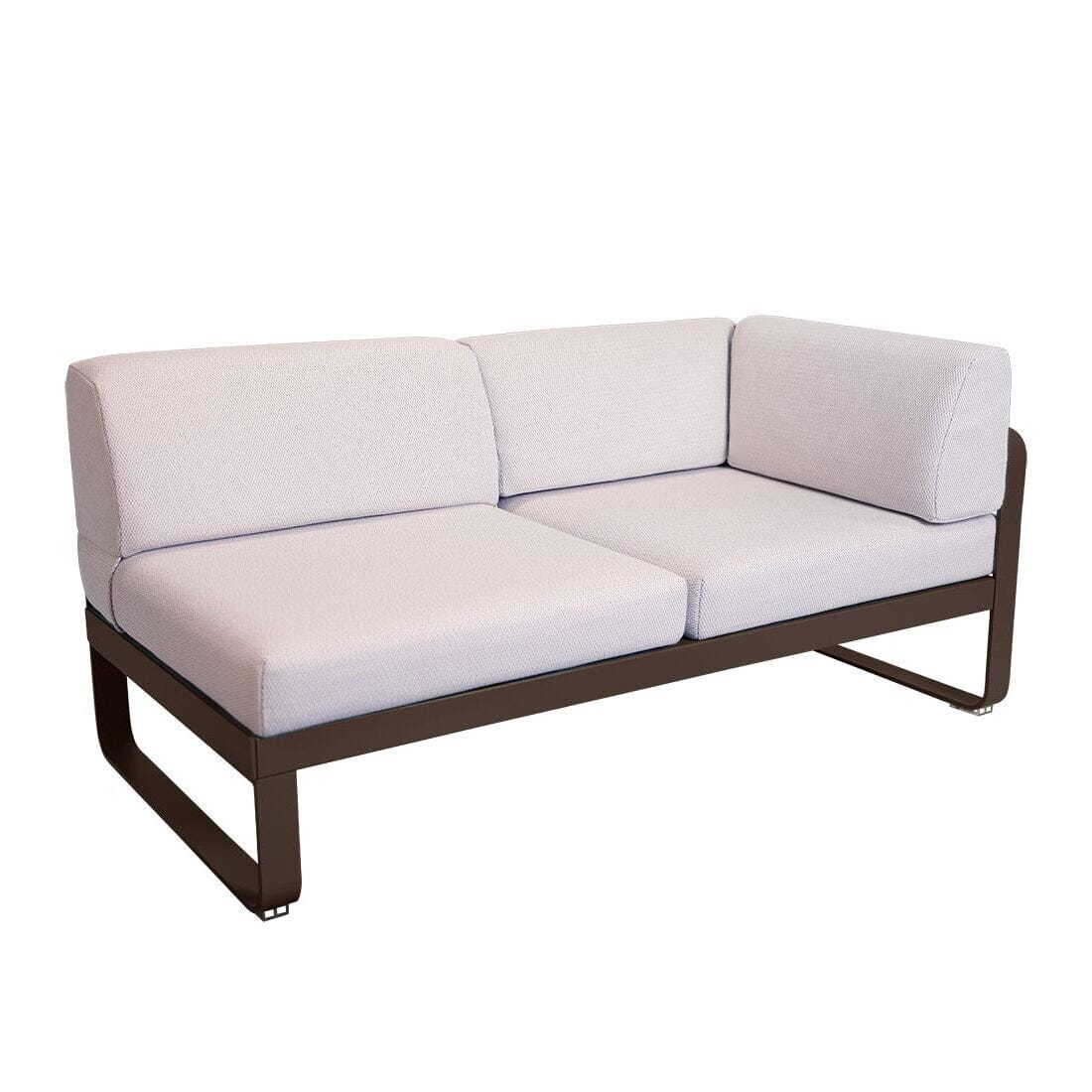 Fermob Bellevie Module d'angle - droit 2 places Perle Tonka E3