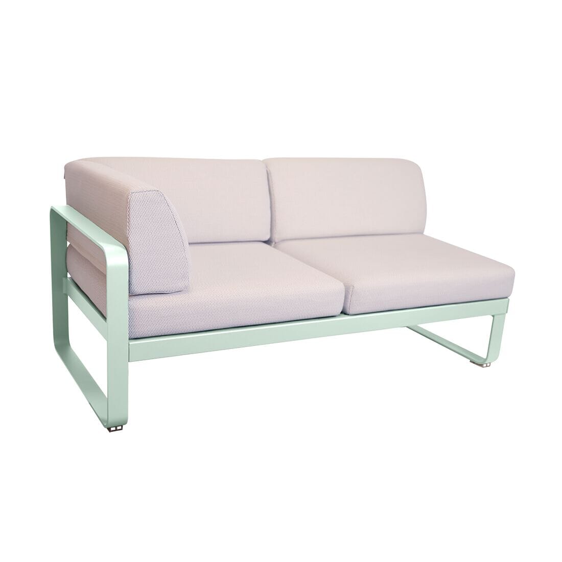 Fermob Bellevie Module d'angle - gauche 2 places Menthe glaciale A7 Perle D4