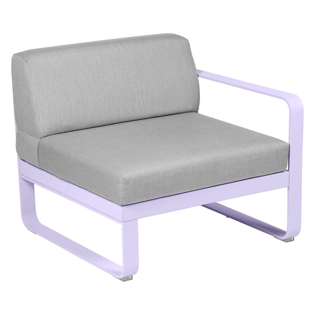Fermob Bellevie Module Droit 1 place Guimauve D1 Gris flanelle 79