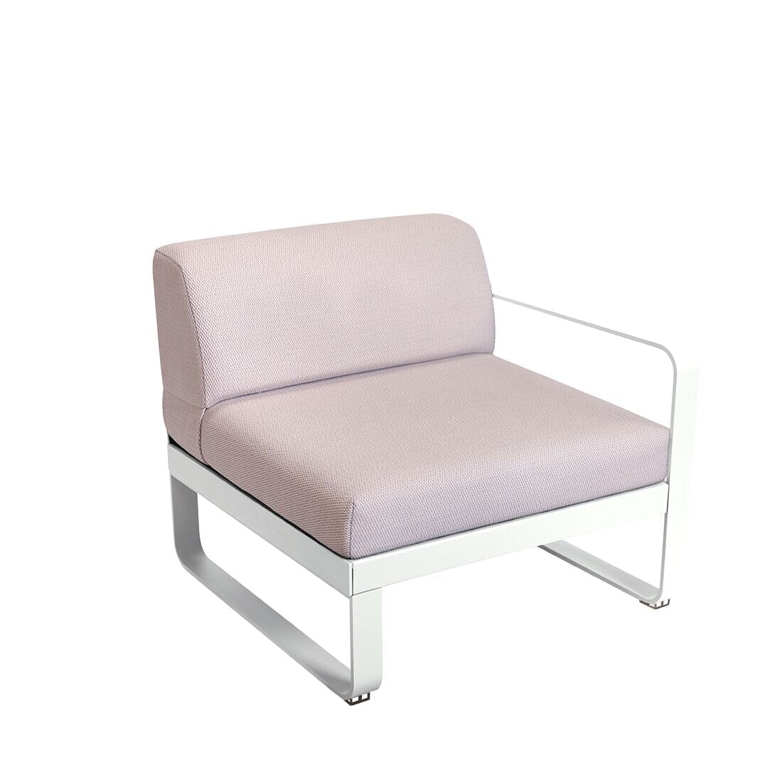 Fermob Bellevie Module Droit 1 place Perle Blanc coton 01