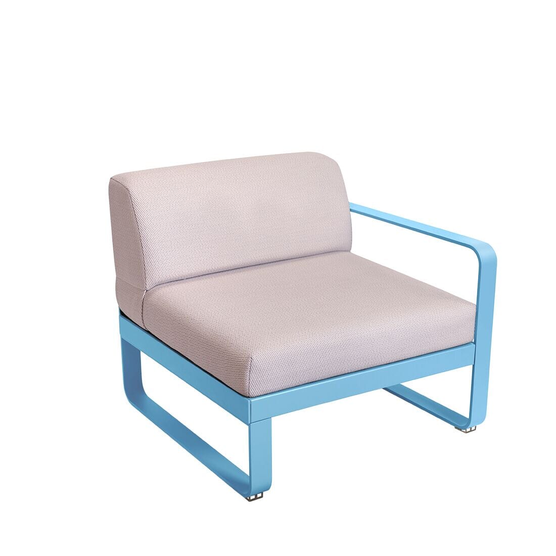 Fermob Bellevie Module Droit 1 place Perle Bleu maya E1