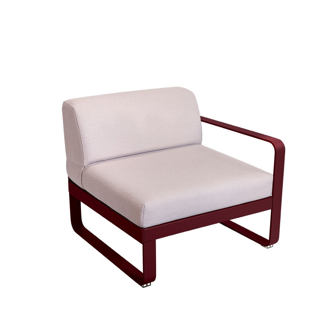 Fermob Bellevie Module Droit 1 place Perle Cerise noire B9