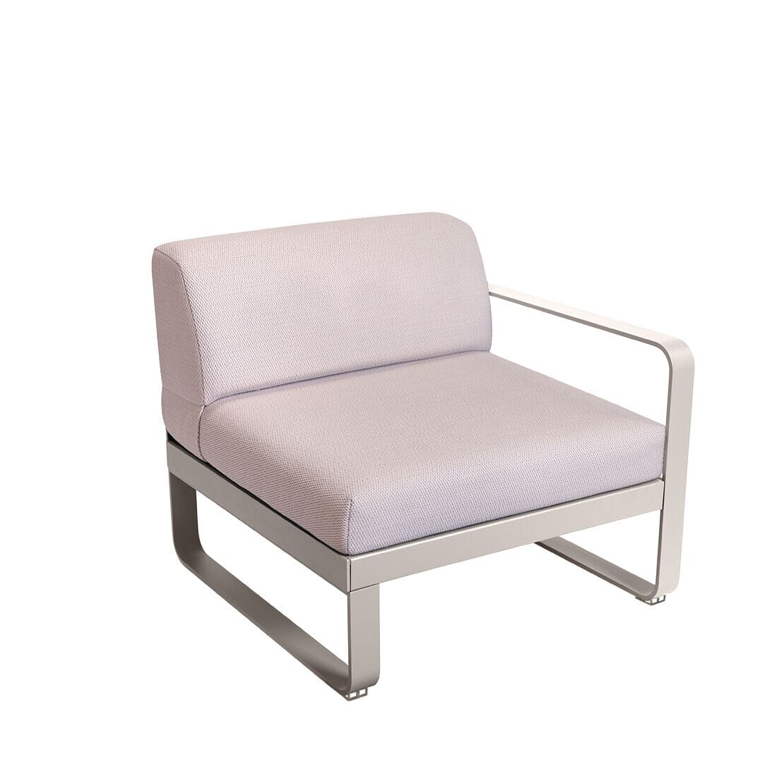 Fermob Bellevie Module Droit 1 place Perle Gris argile A5