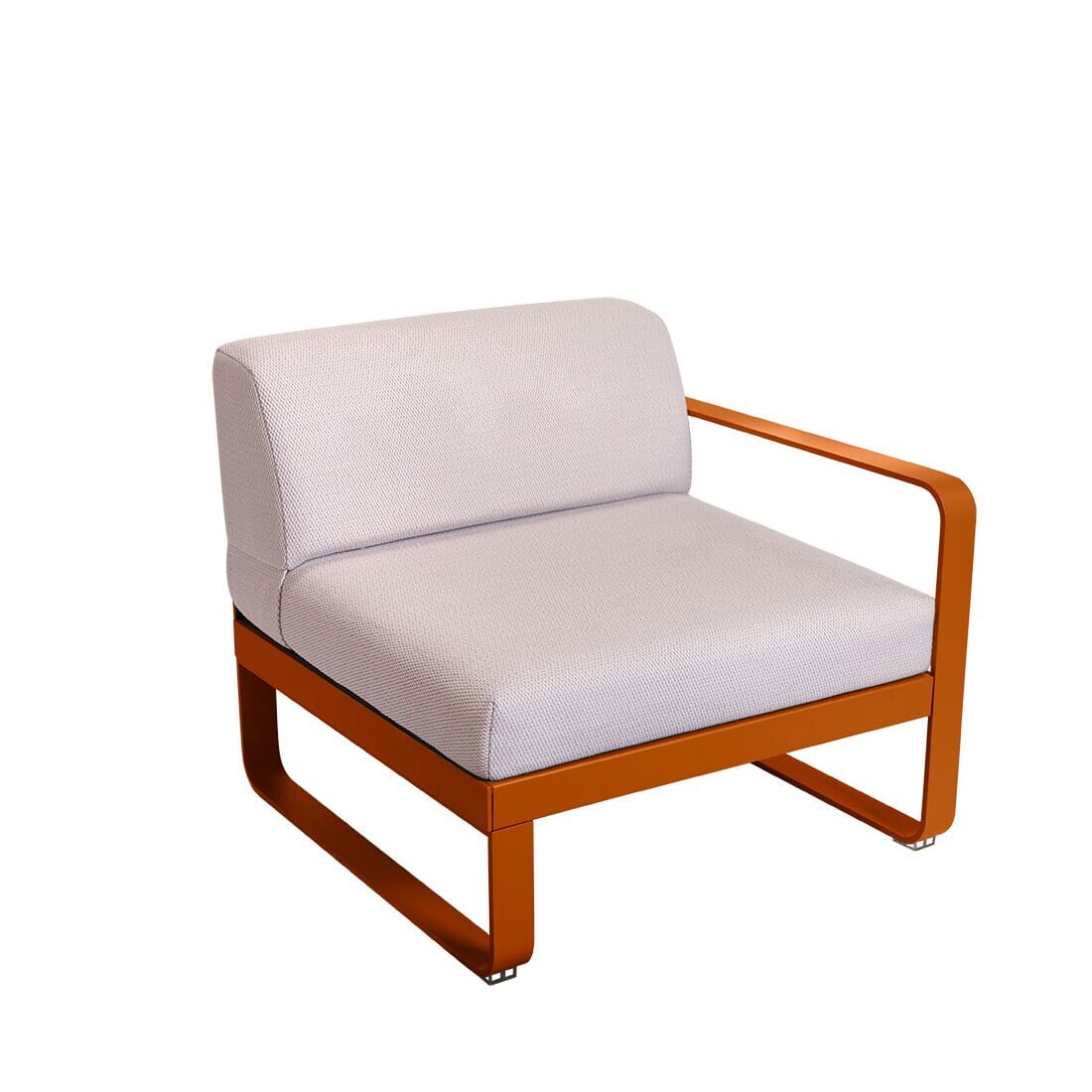 Fermob Bellevie Module Droit 1 place Perle Orange confite E2