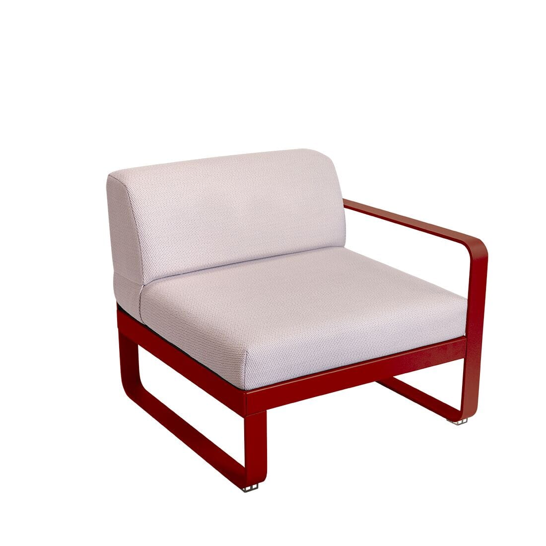 Fermob Bellevie Module Droit 1 place Perle Piment 43