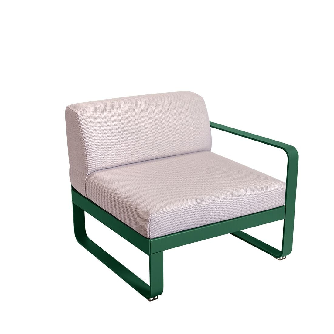 Fermob Bellevie Module Droit 1 place Perle Vert cèdre 02