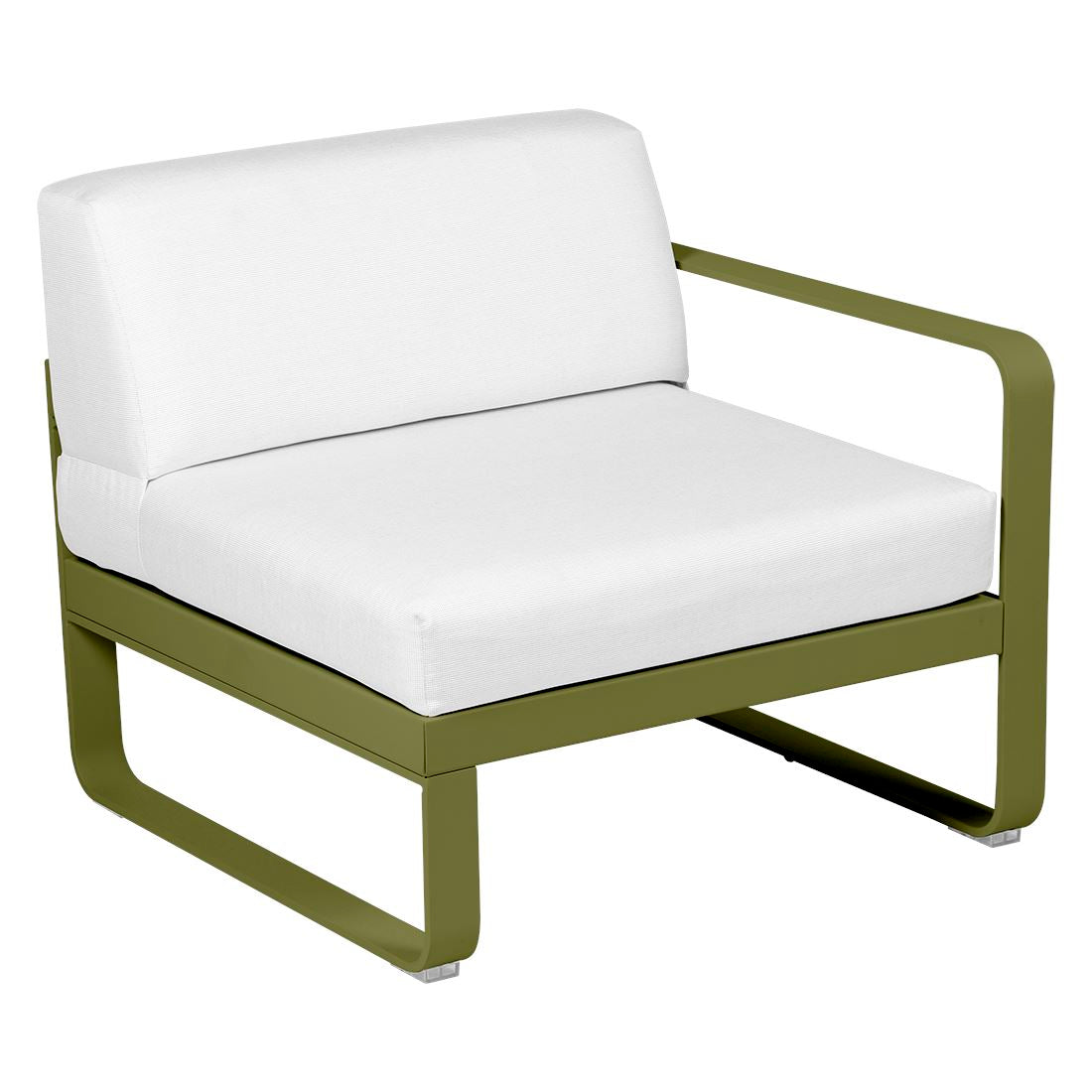 Fermob Bellevie Module Droit 1 place Pesto D3 Blanc grisé 81