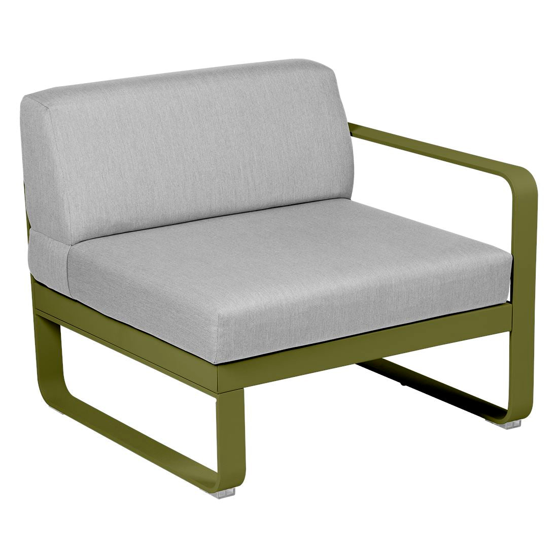 Fermob Bellevie Module Droit 1 place Pesto D3 Gris flanelle 79