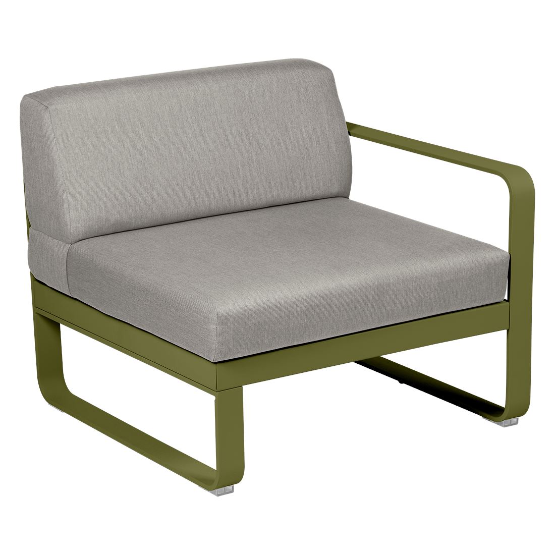 Fermob Bellevie Module Droit 1 place Pesto D3 Taupe grisé B8