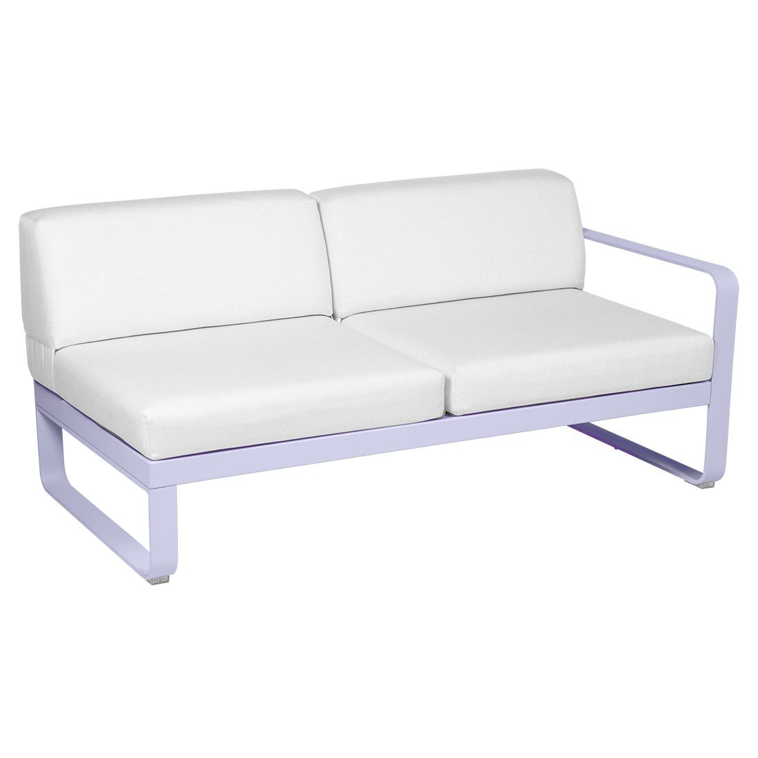 Fermob Bellevie Module droit 2 places Guimauve D1 Blanc grisé 81