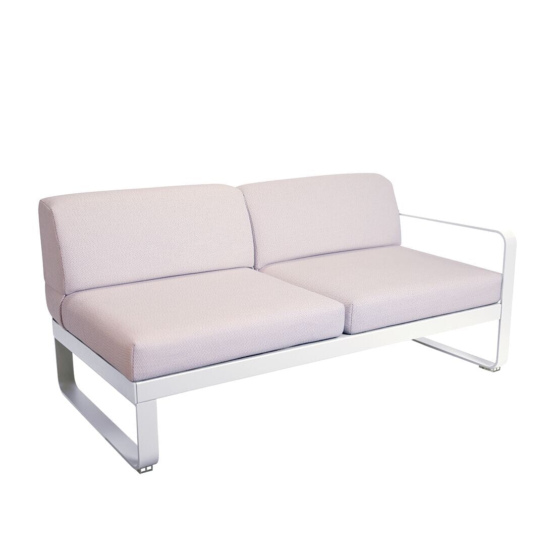 Fermob Bellevie Module droit 2 places Perle Blanc coton 01