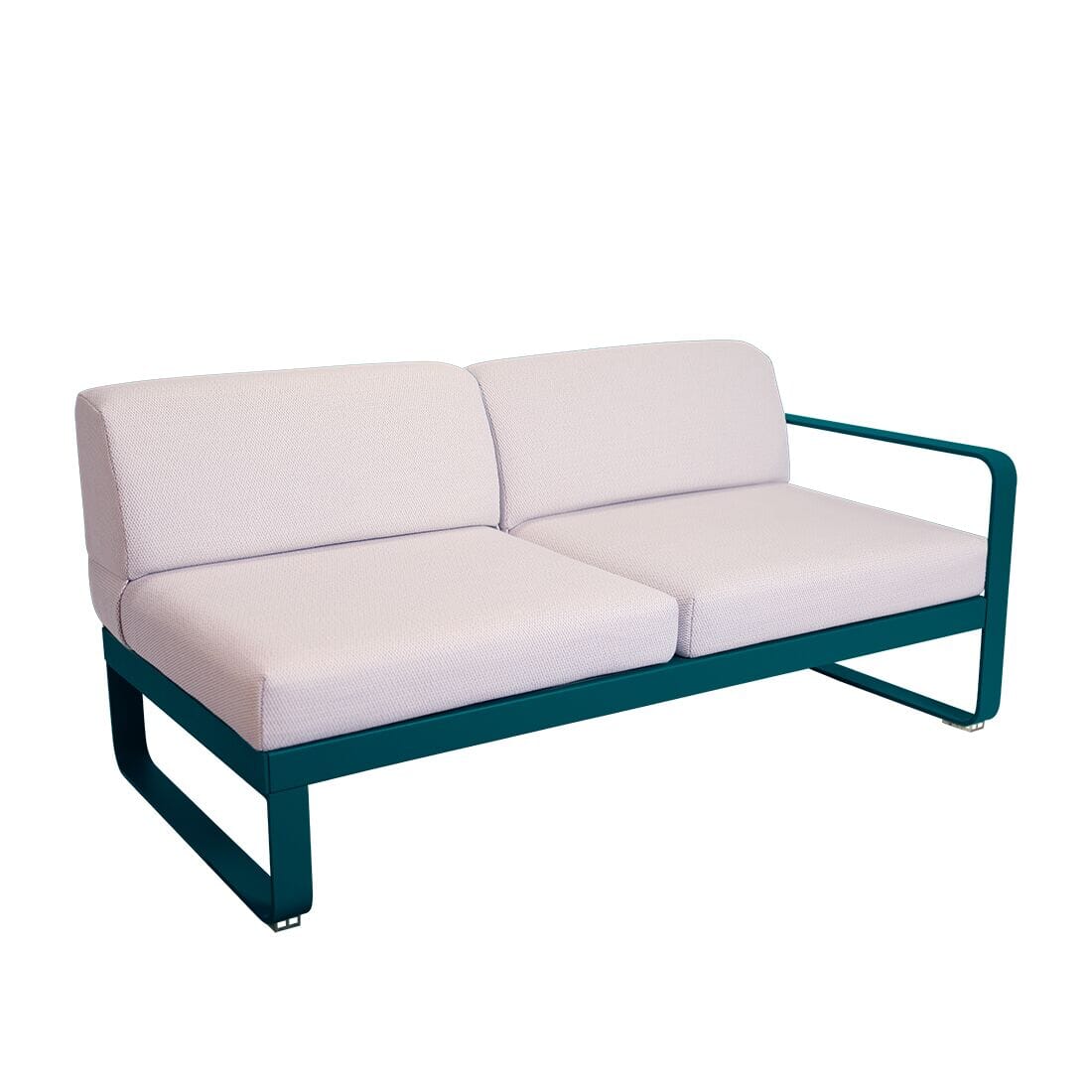 Fermob Bellevie Module droit 2 places Perle Bleu acapulco 21