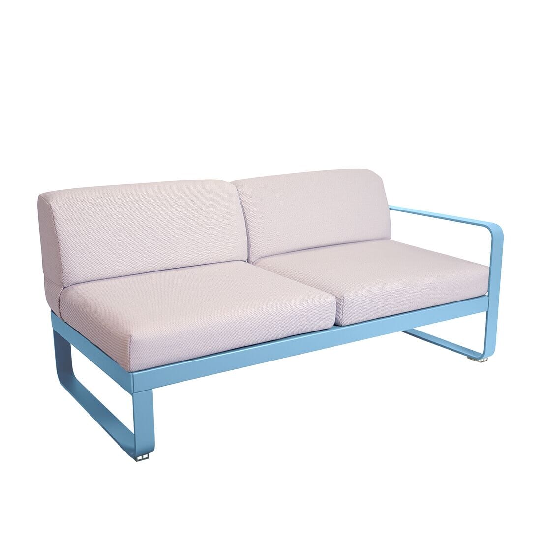 Fermob Bellevie Module droit 2 places Perle Bleu maya E1