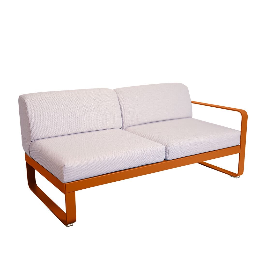 Fermob Bellevie Module droit 2 places Perle Orange confite E2