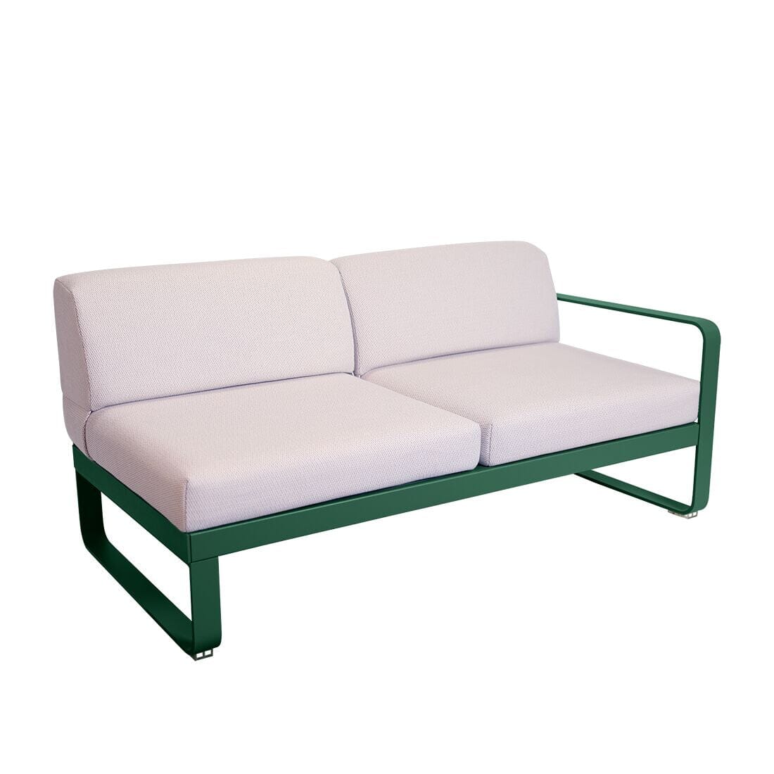 Fermob Bellevie Module droit 2 places Perle Vert cèdre 02