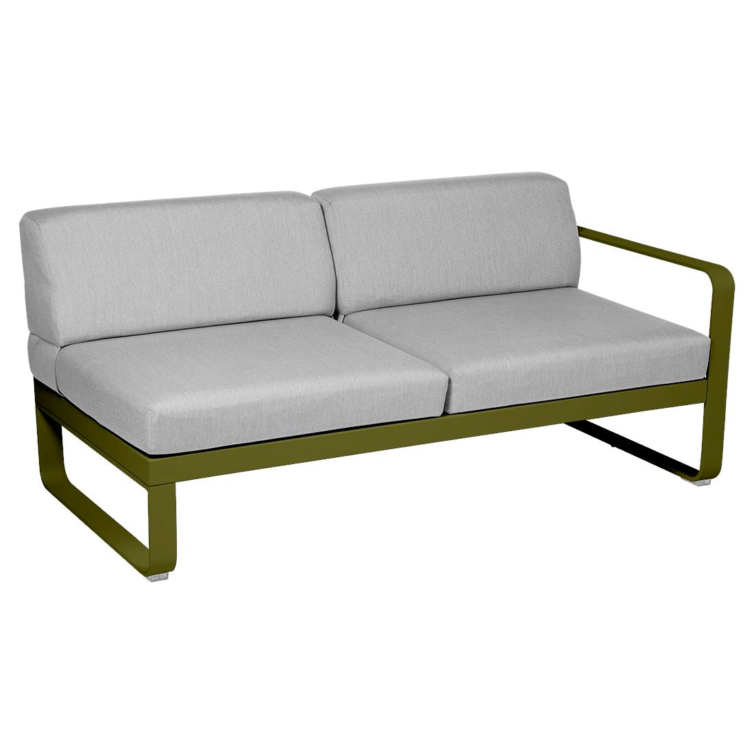 Fermob Bellevie Module droit 2 places Pesto D3 Gris flanelle 79
