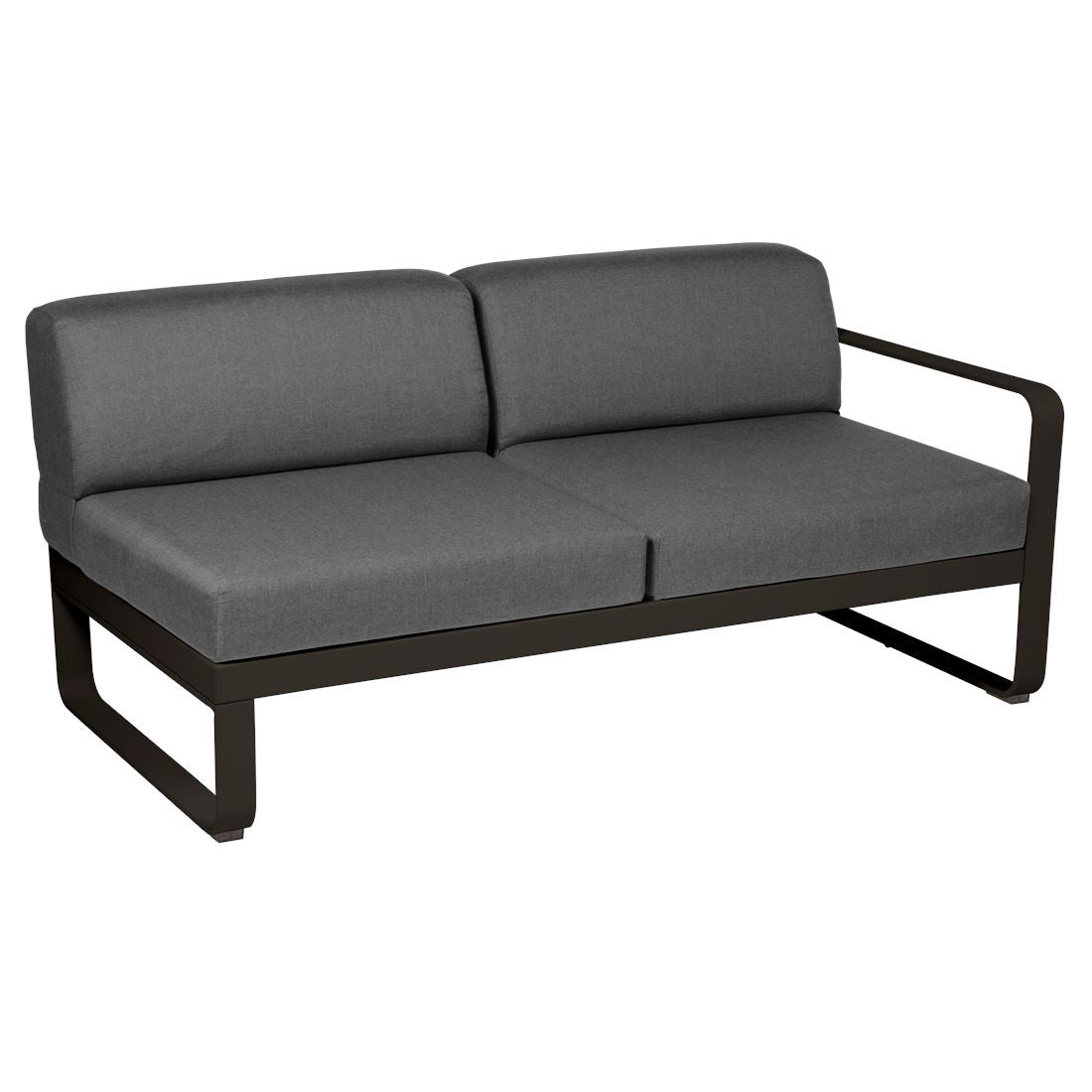 Fermob Bellevie Module droit 2 places Tonka E3 Gris graphite A3