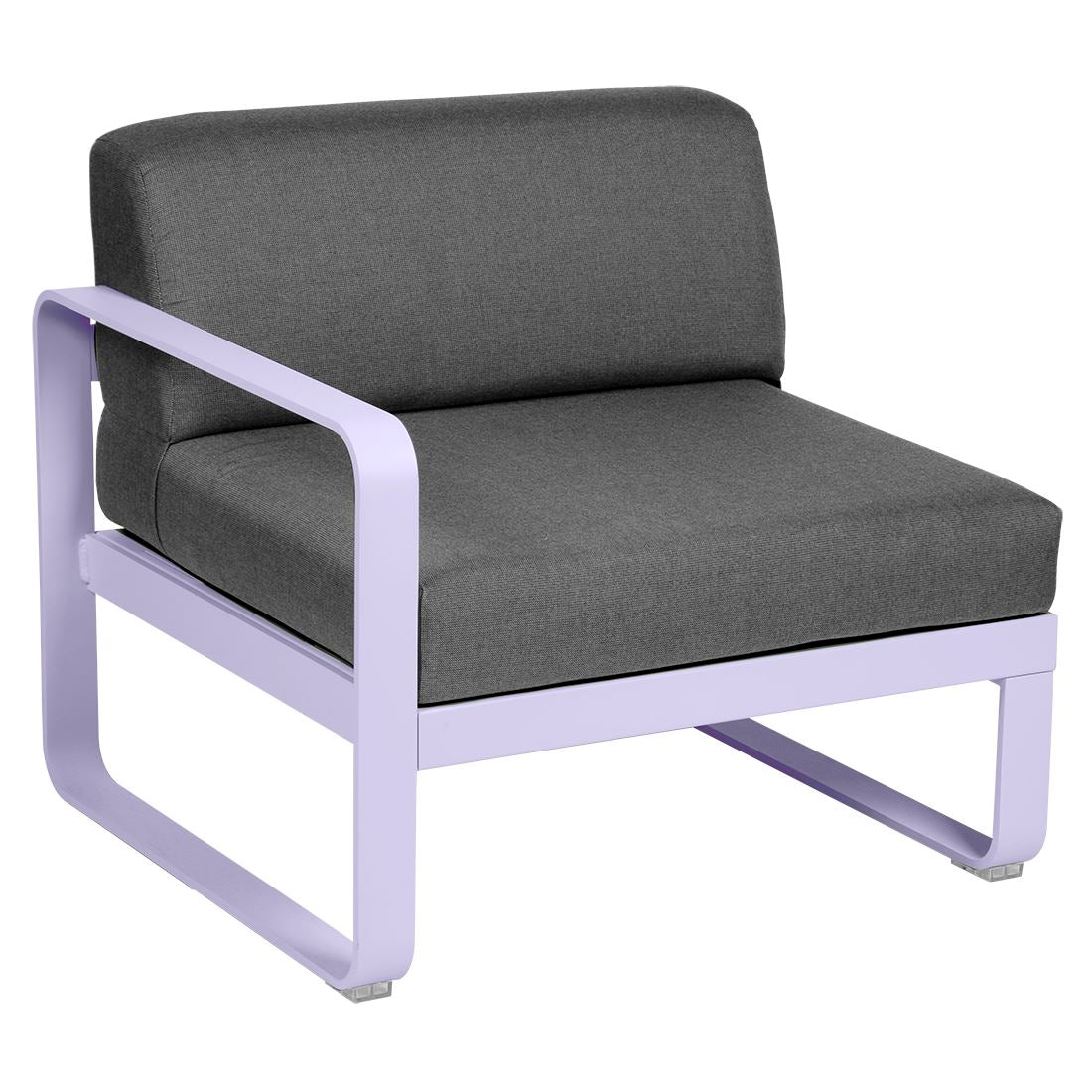 Fermob Bellevie Module gauche 1 place Guimauve D1 Gris graphite A3