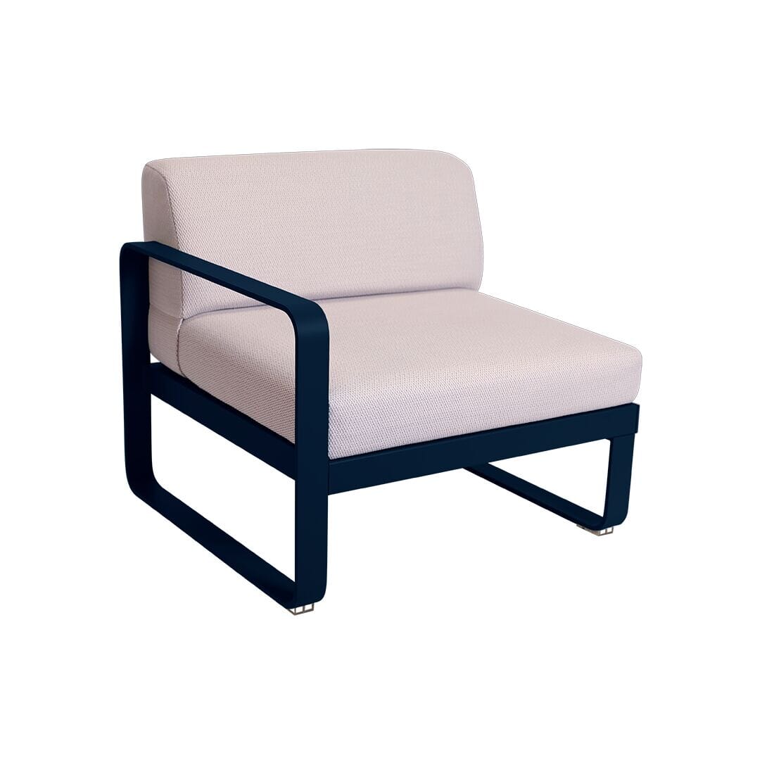 Fermob Bellevie Module gauche 1 place Perle Bleu abysse 92