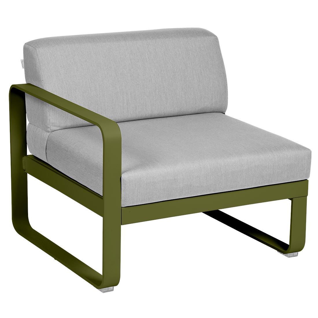 Fermob Bellevie Module gauche 1 place Pesto D3 Gris flanelle 79
