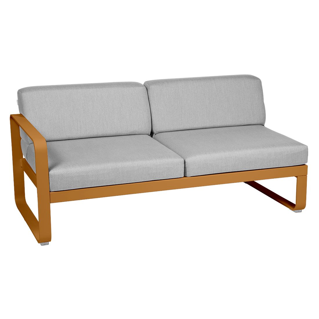 Fermob Bellevie Module gauche 2 places Pain d'épices D2 Gris flanelle 79