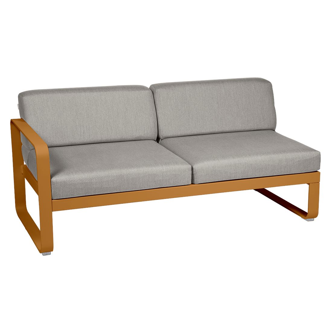 Fermob Bellevie Module gauche 2 places Pain d'épices D2 Taupe grisé B8