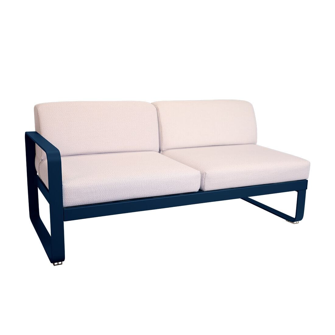 Fermob Bellevie Module gauche 2 places Perle Bleu abysse 92