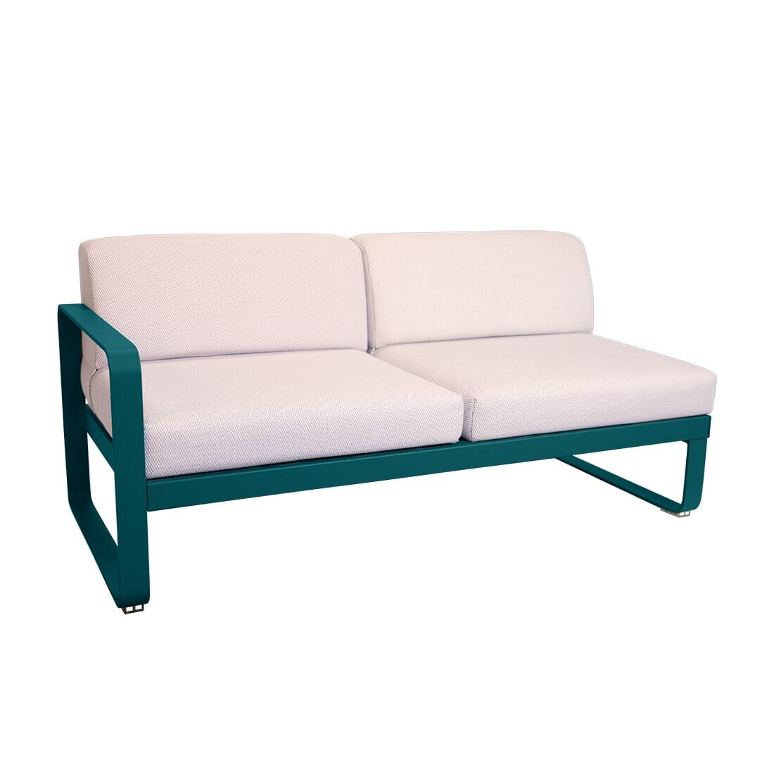 Fermob Bellevie Module gauche 2 places Perle Bleu acapulco 21