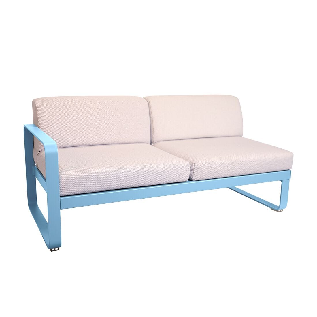 Fermob Bellevie Module gauche 2 places Perle Bleu maya E1