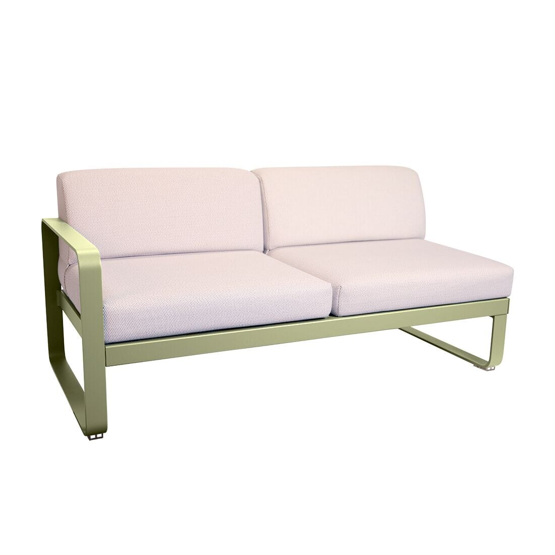 Fermob Bellevie Module gauche 2 places Perle Vert tilleul 65