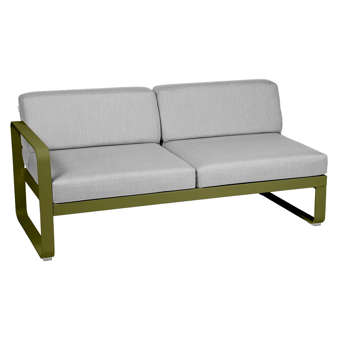 Fermob Bellevie Module gauche 2 places Pesto D3 Gris flanelle 79