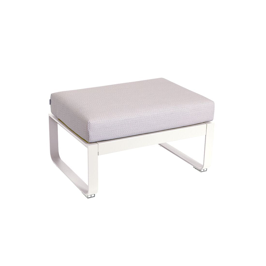 Fermob Bellevie Pouf Perle Blanc coton 01