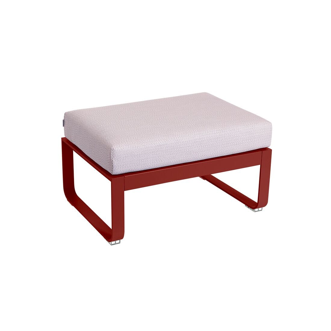 Fermob Bellevie Pouf Perle Piment 43