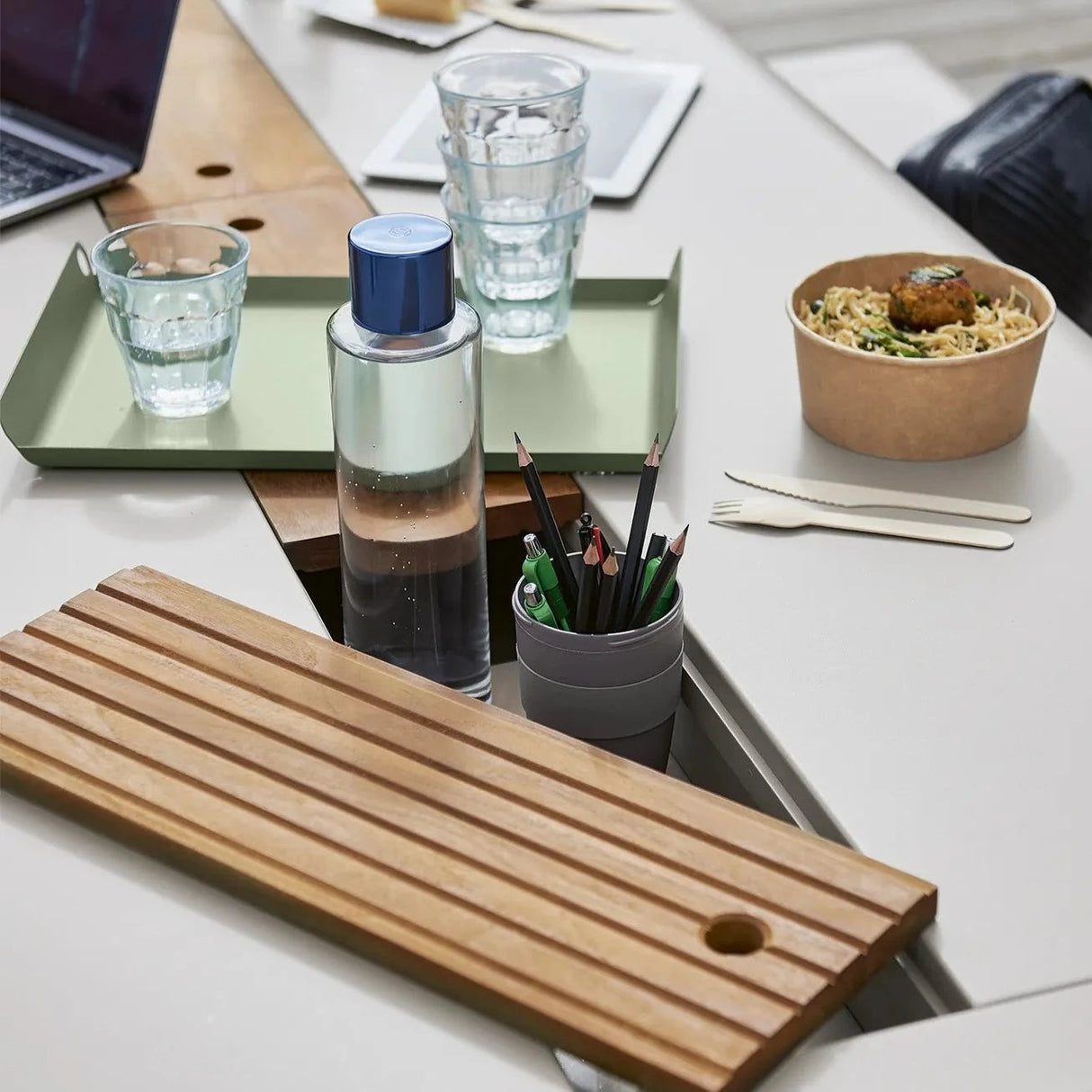 Fermob Bellevie Table 196 x 90cm - Avec Rangement