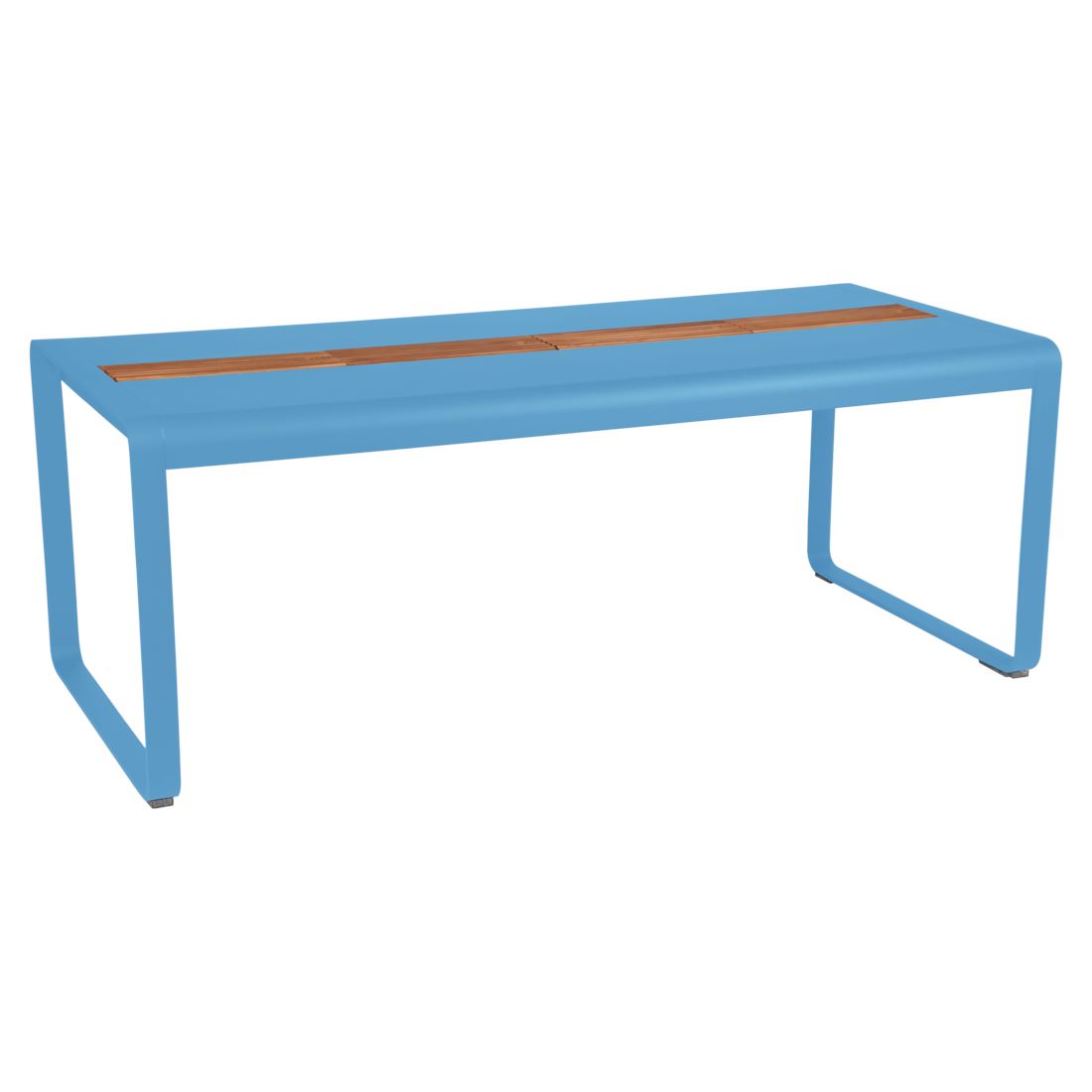 Fermob Bellevie Table 196 x 90cm - Avec Rangement Bleu maya E1