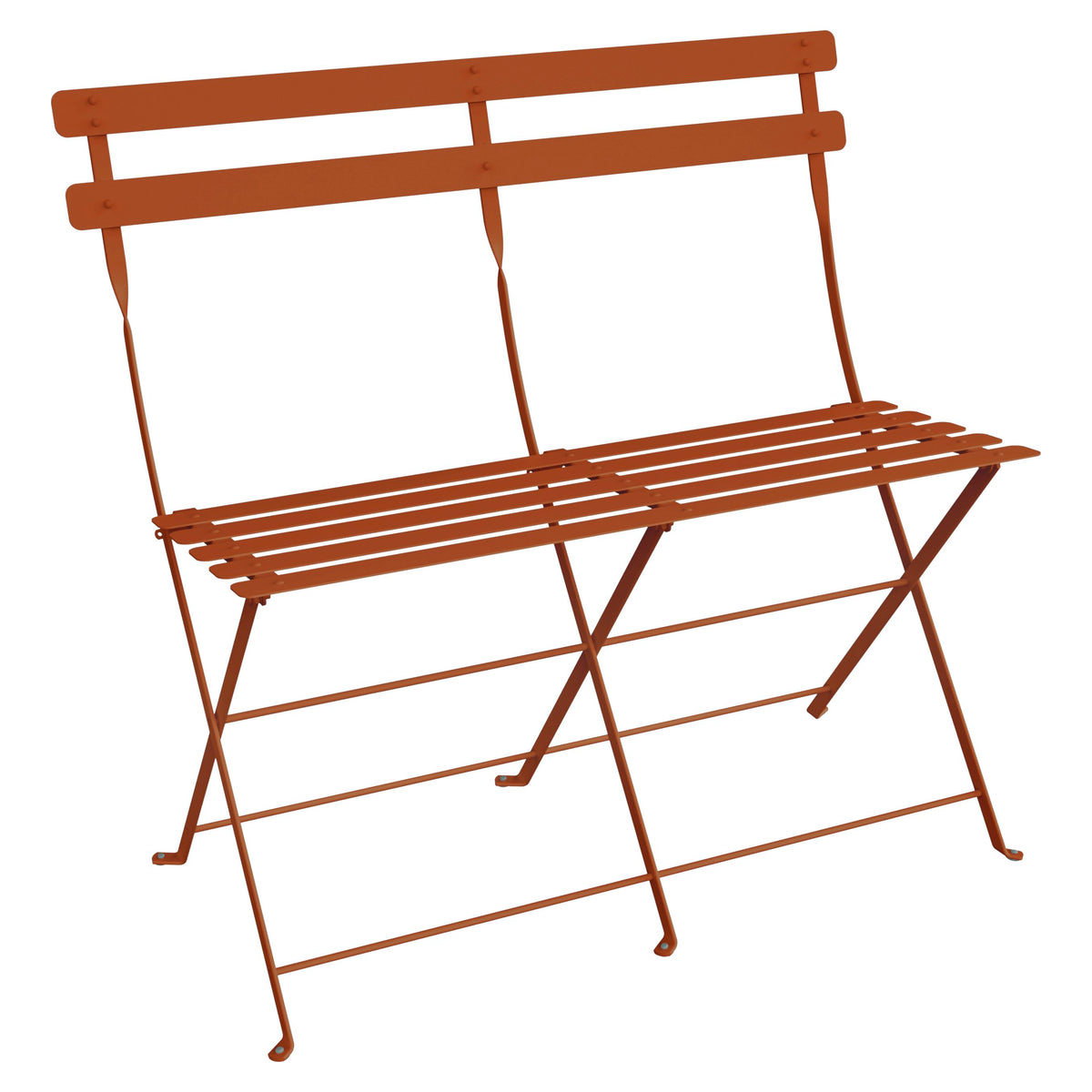 Fermob Bistro Banquette 2 places Banc pliant Orange confite E2