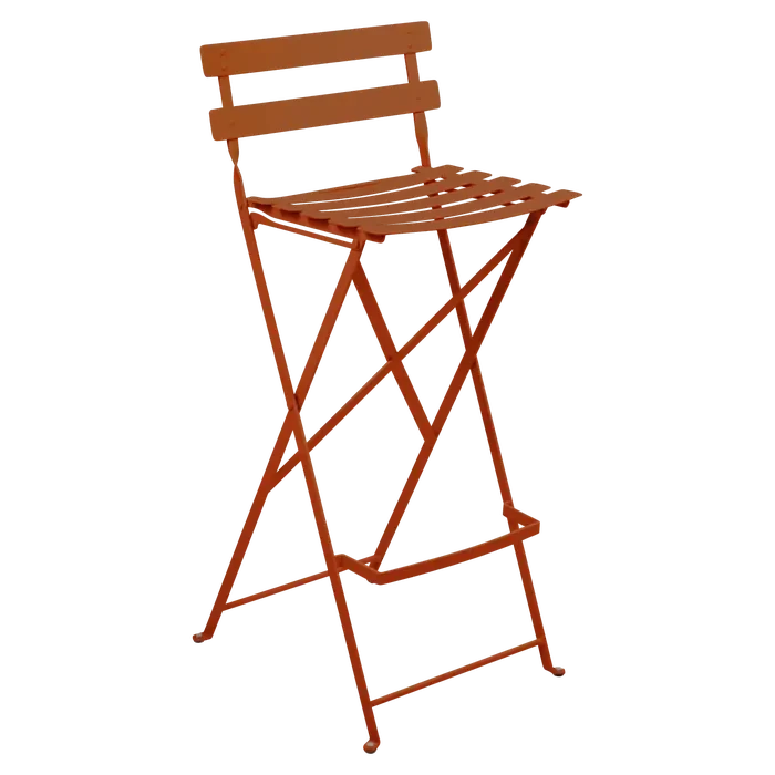 Fermob Bistro Chaise de bar pliante Orange confite E2