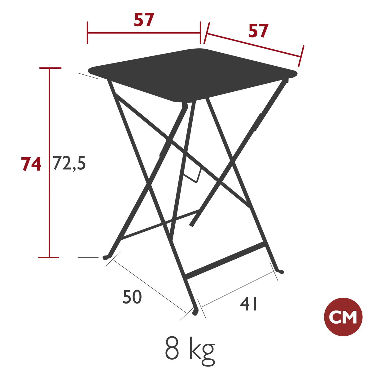Fermob Bistro Table 57 x 57cm