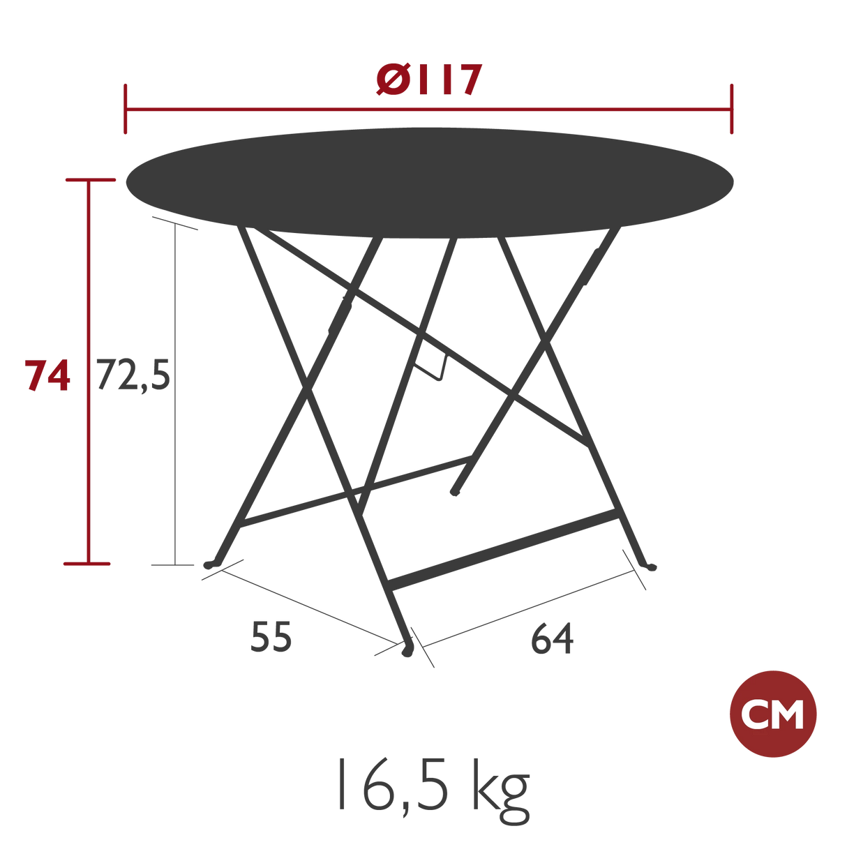 Fermob Bistro Table Ø 117cm