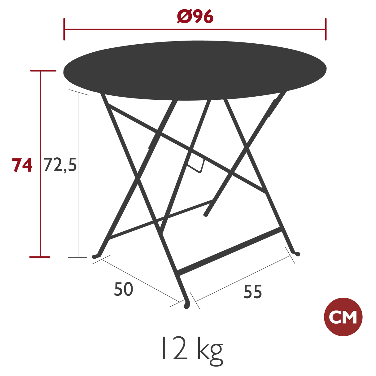 Fermob Bistro Table Ø 96cm