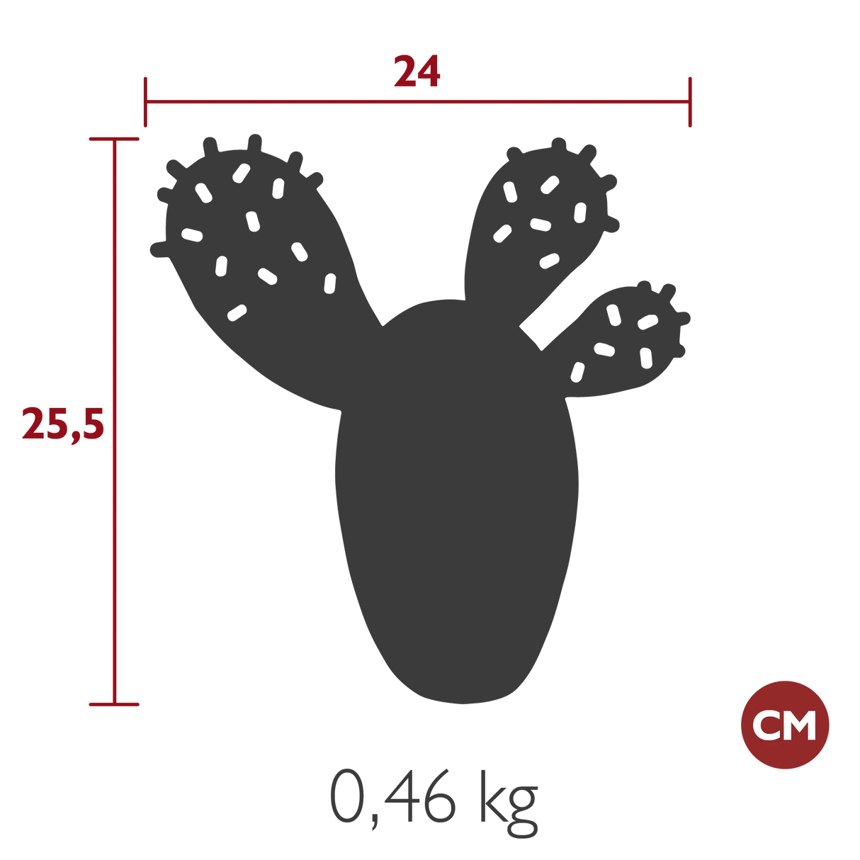Fermob Bouquet Sauvage Dessous de plat cactus 25.5 x 24cm