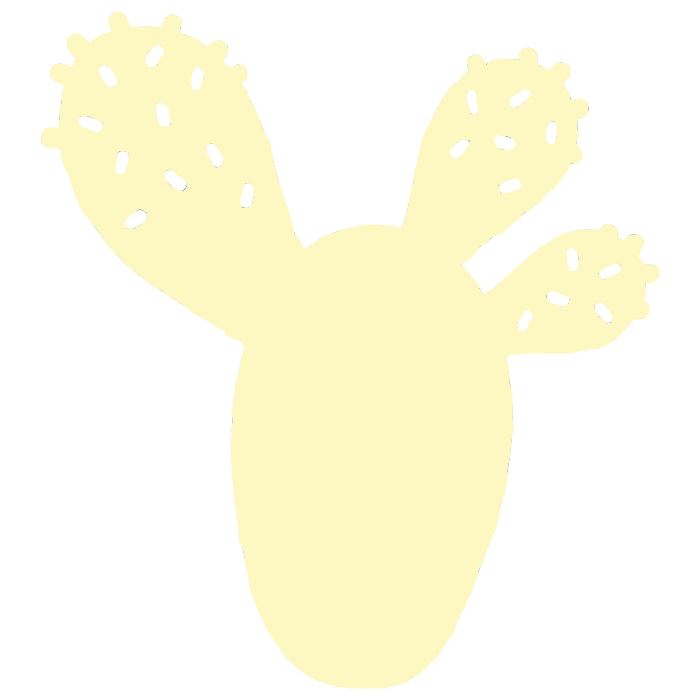 Fermob Bouquet Sauvage Dessous de plat cactus 25.5 x 24cm Citron givré A6