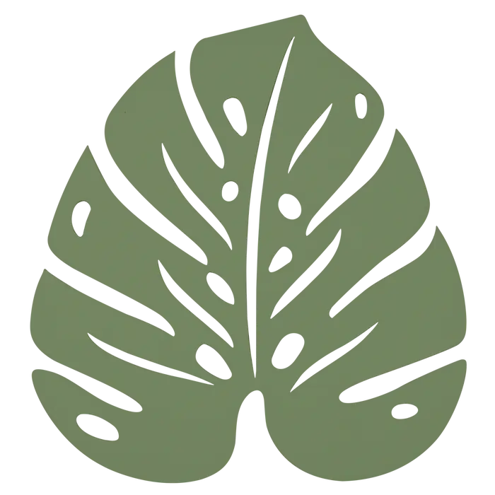 Fermob Bouquet Sauvage Dessous de plat monstera 24 x 22cm Cactus 82