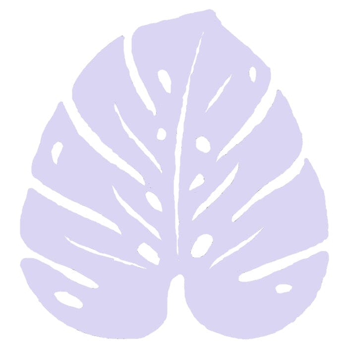 Fermob Bouquet Sauvage Dessous de plat monstera 24 x 22cm Guimauve D1