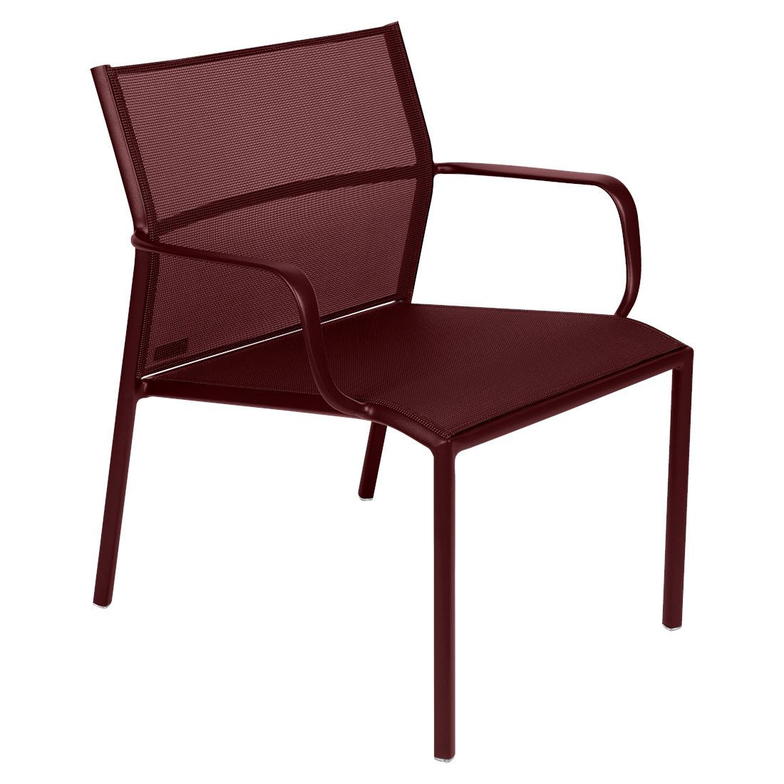 Fermob Cadiz Fauteuil bas Stéréo Cerise noire B9ST