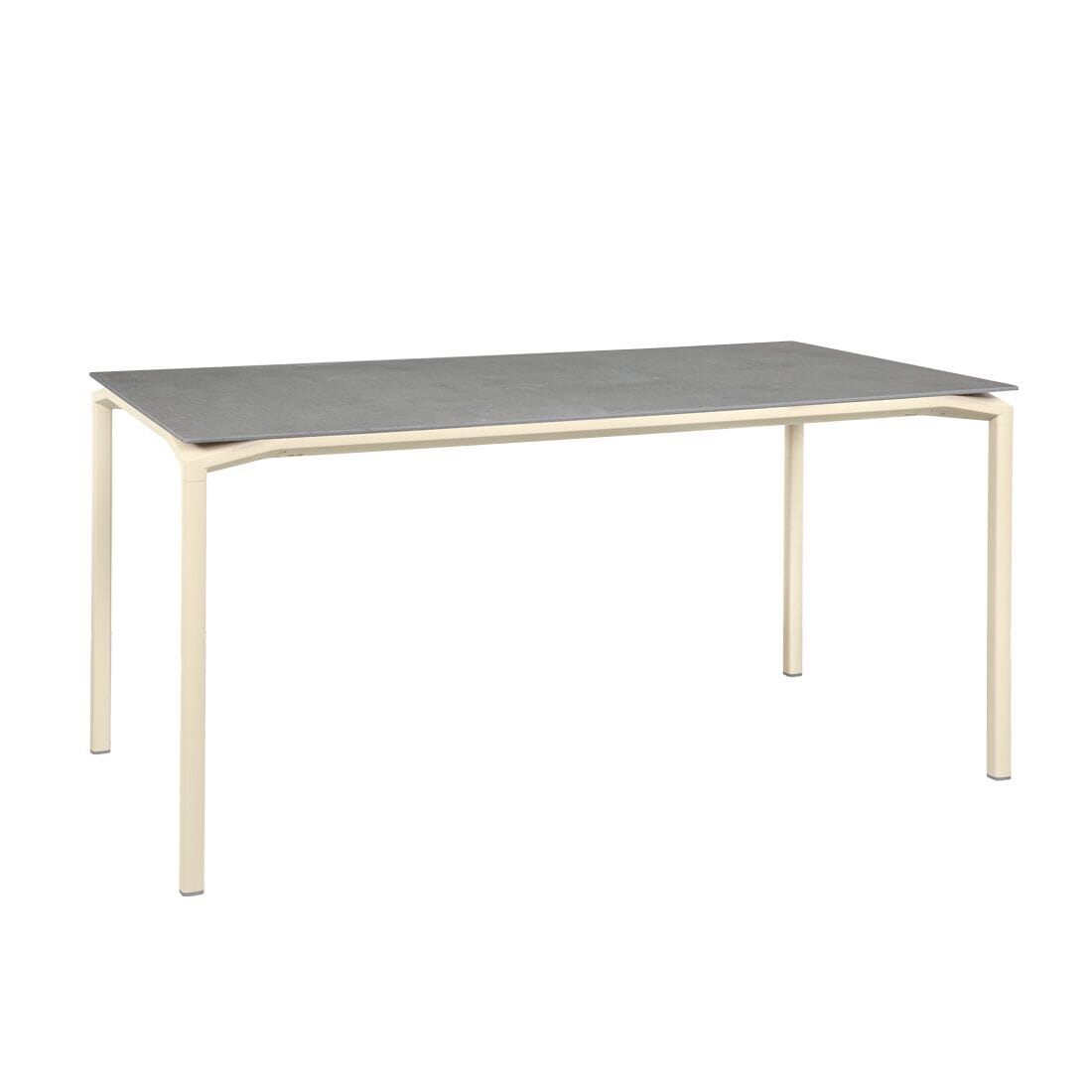 Fermob Calvi Table minérale 160 x 80cm Beige latte E8 Kreta F1