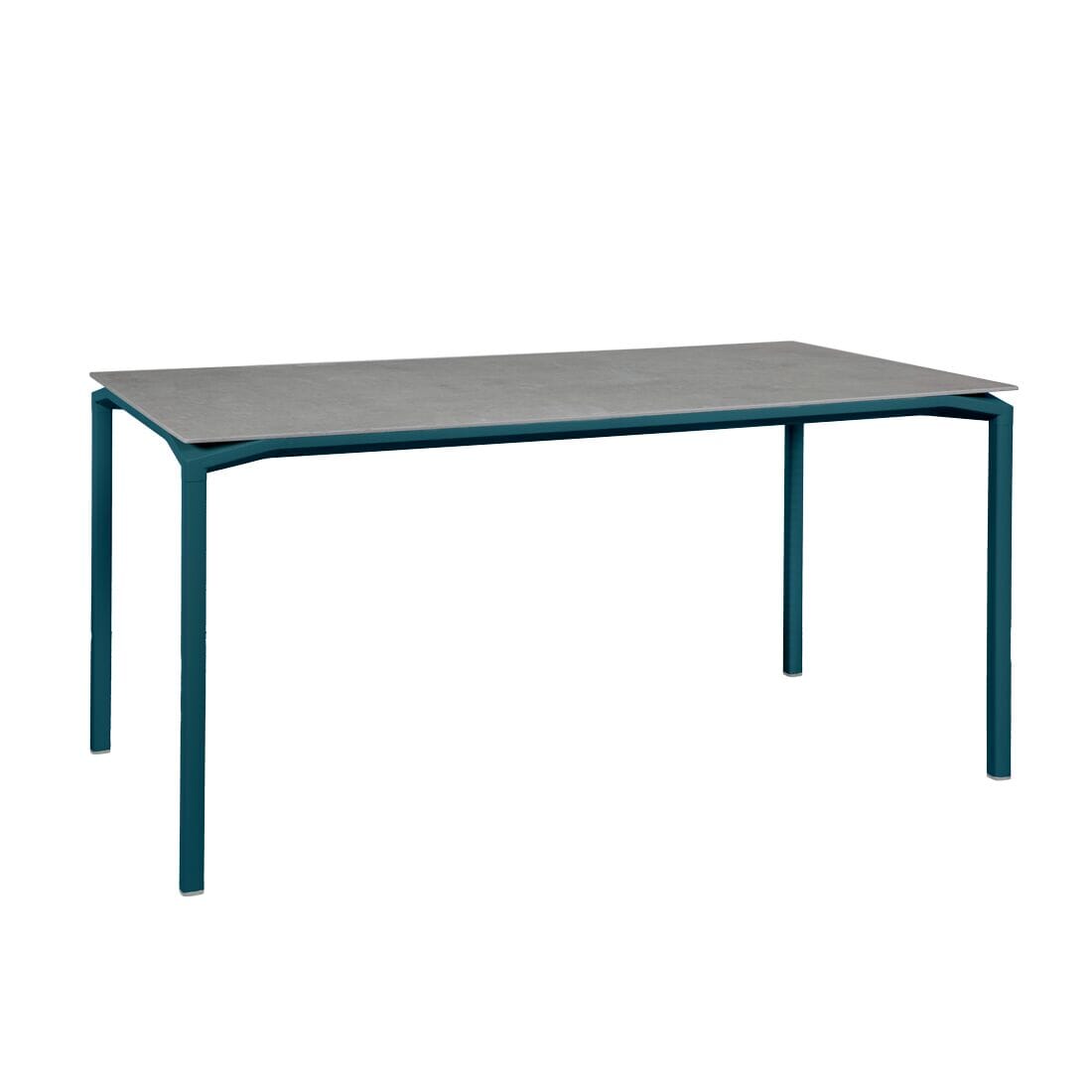 Fermob Calvi Table minérale 160 x 80cm Bleu acapulco 21 Kreta F1
