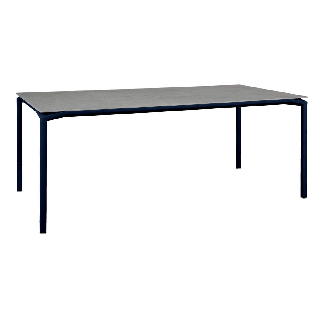 Fermob Calvi Table minérale 195 x 95cm Bleu abysse 92 Kreta F1