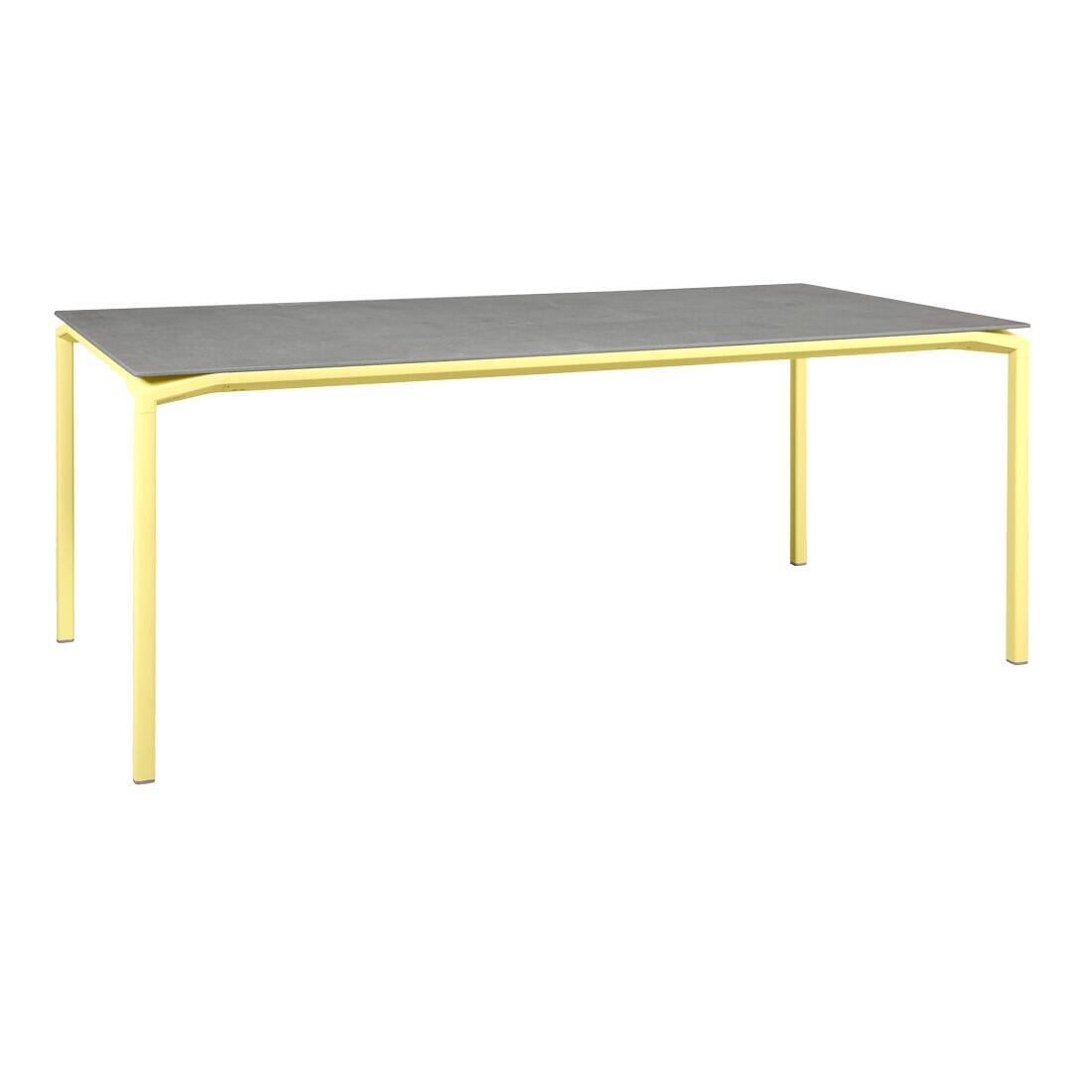 Fermob Calvi Table minérale 195 x 95cm Citron givré A6 Kreta F1