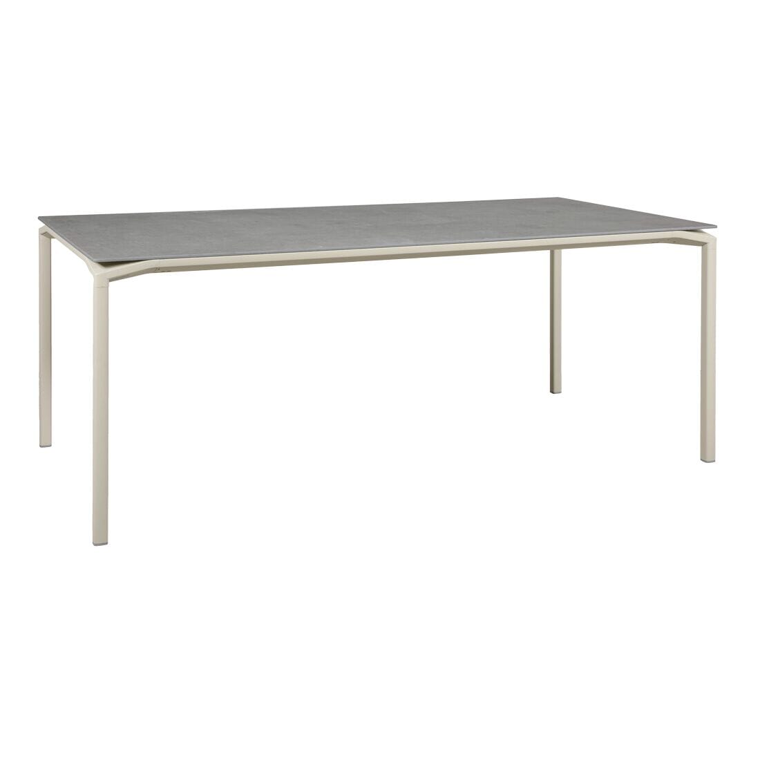 Fermob Calvi Table minérale 195 x 95cm Gris argile A5 Kreta F1